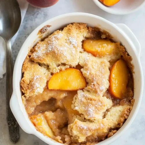 Quick peach cobbler recipe
