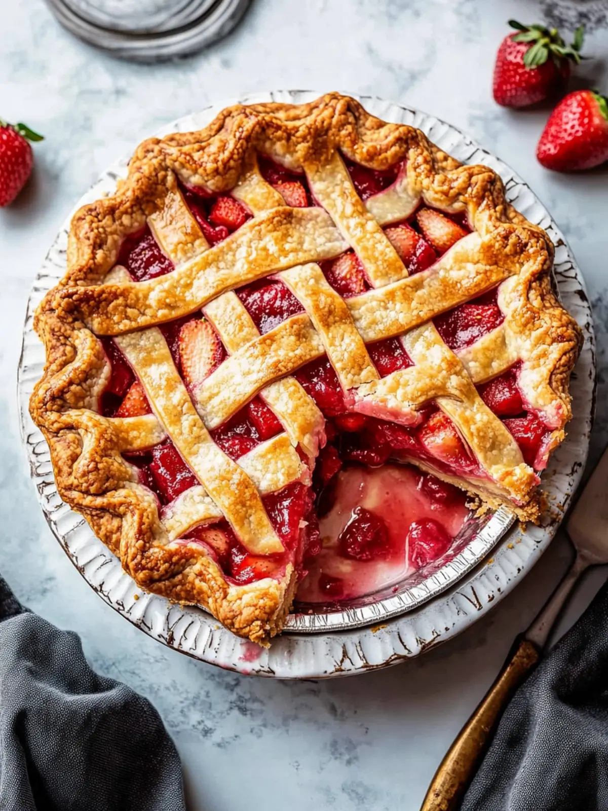Strawberry rhubarb pie recipe