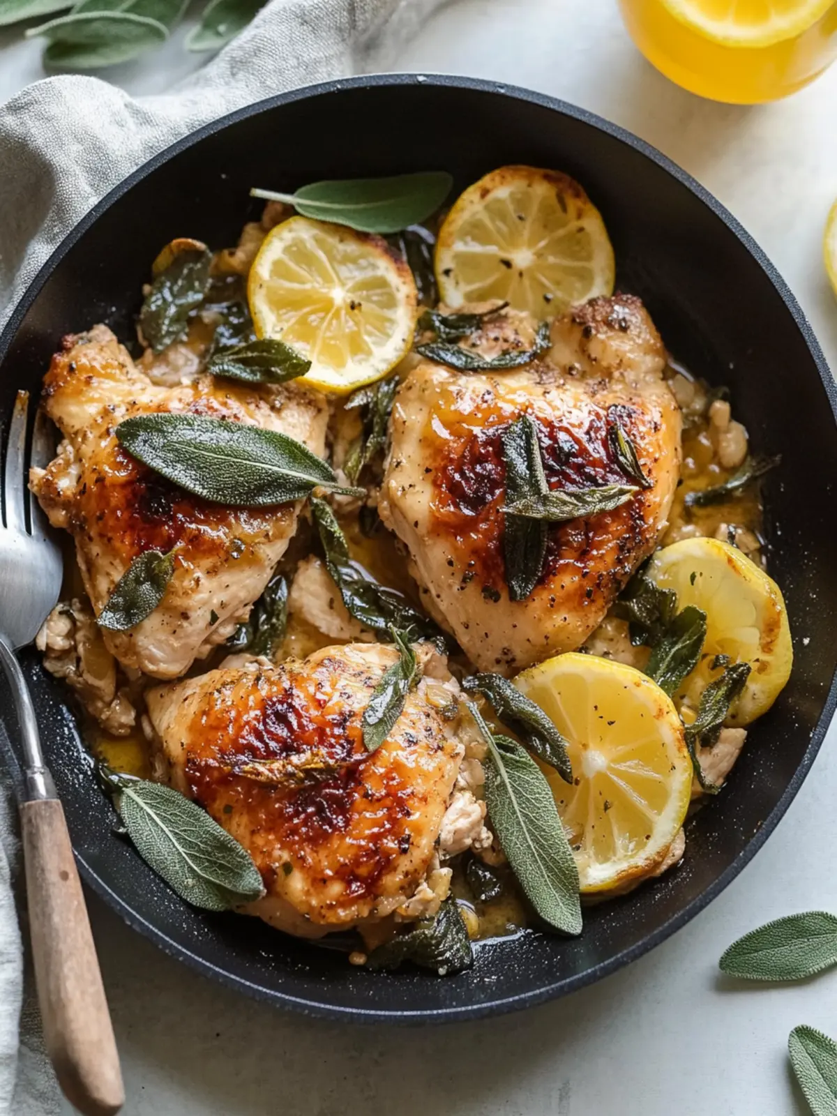 Brown Butter Sage Skillet Chicken