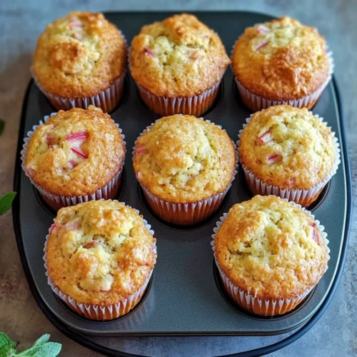 Rhubarb muffins recipe