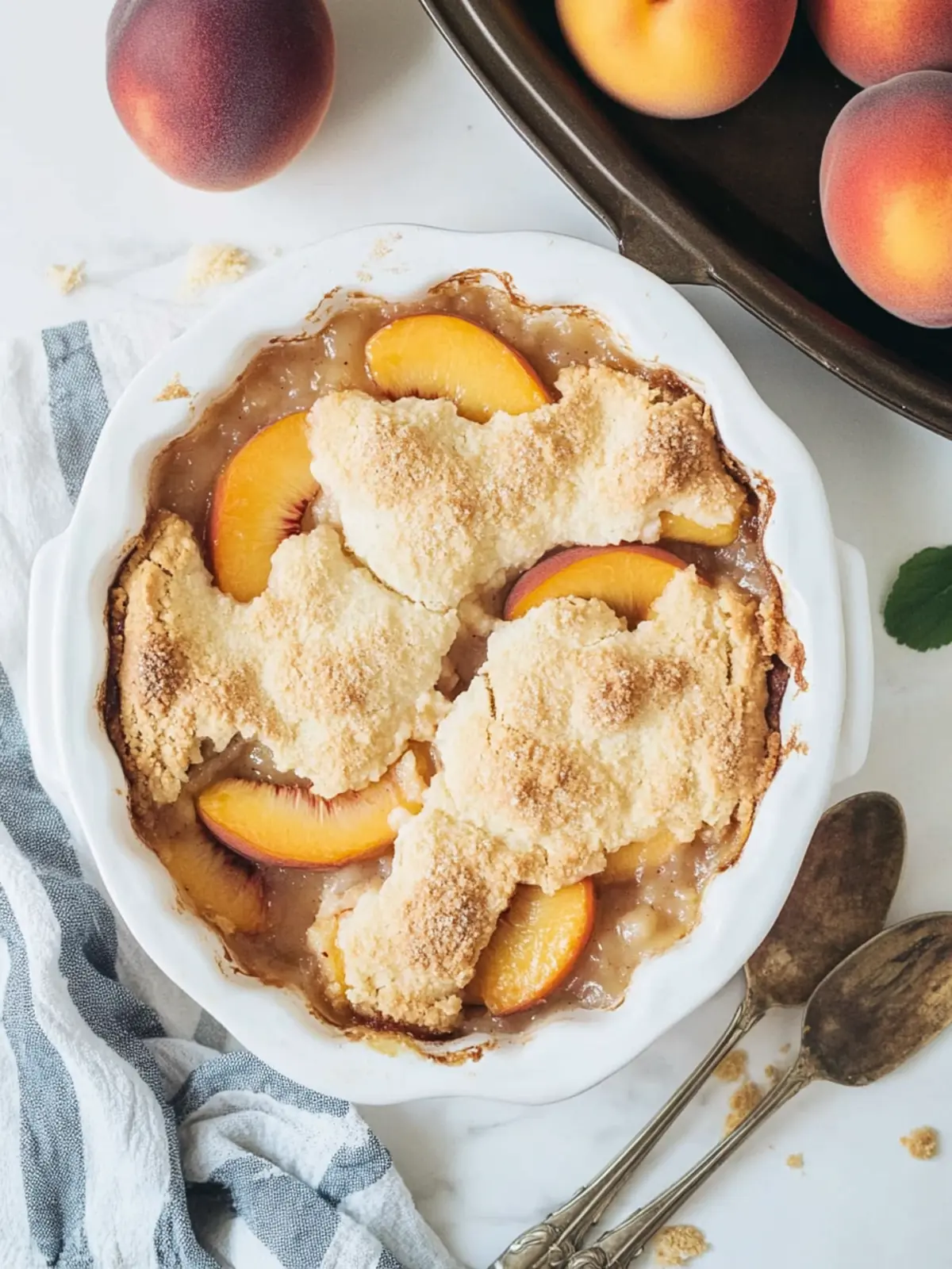 Quick peach cobbler recipe