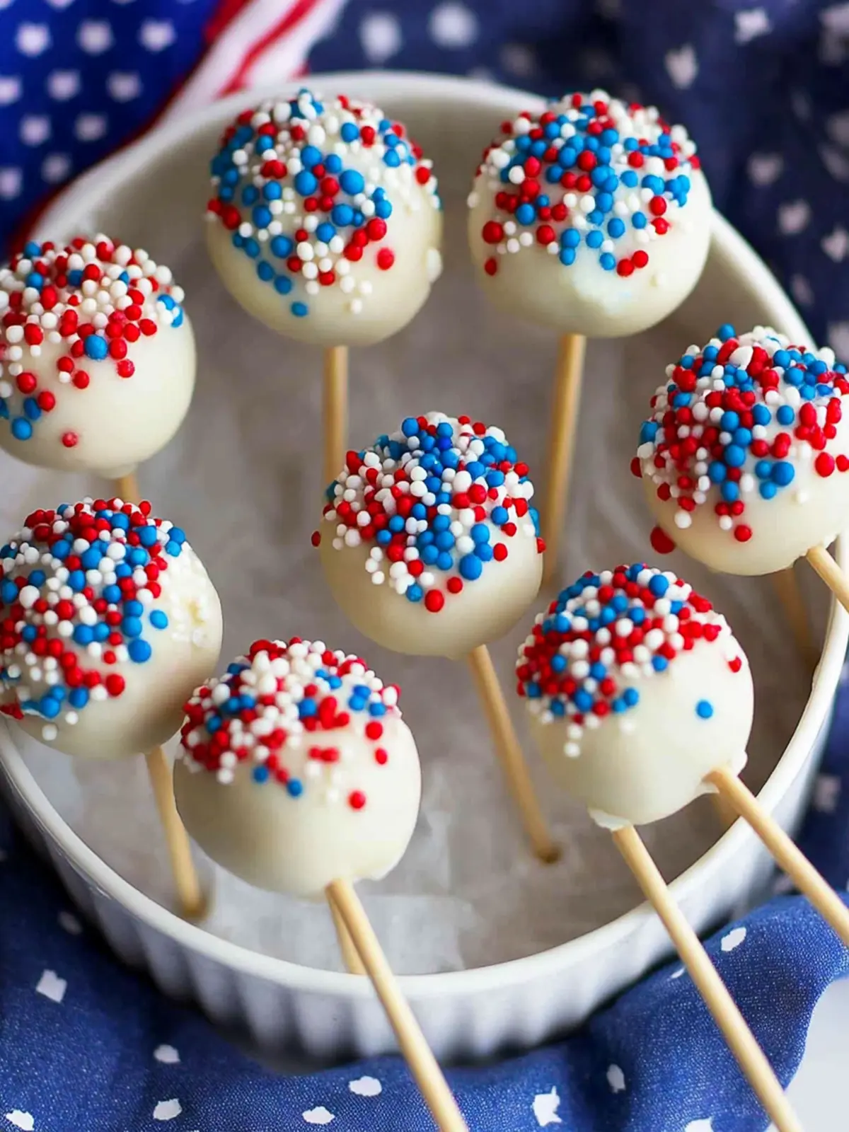 4th of july cake pops recipe
