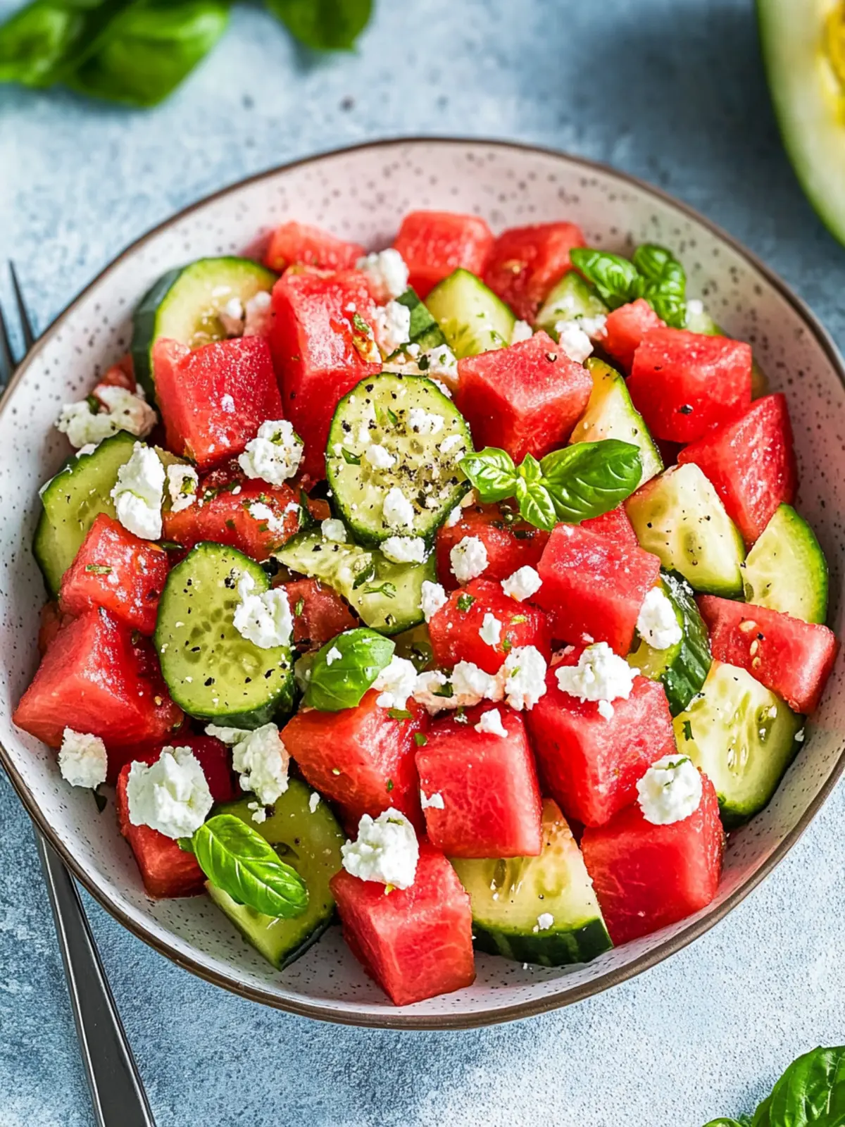 Watermelon salad recipe