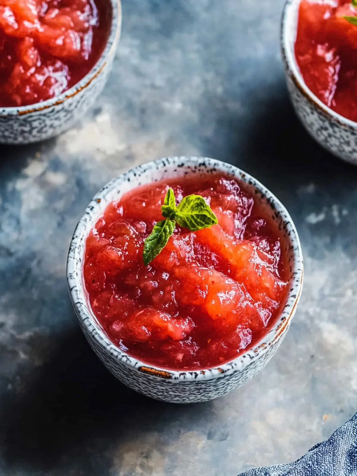 Rhubarb sauce recipe