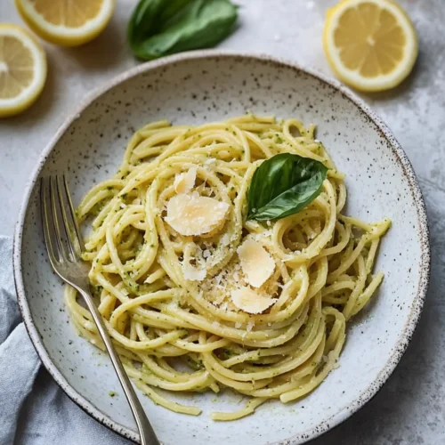 Lemon pesto pasta recipe