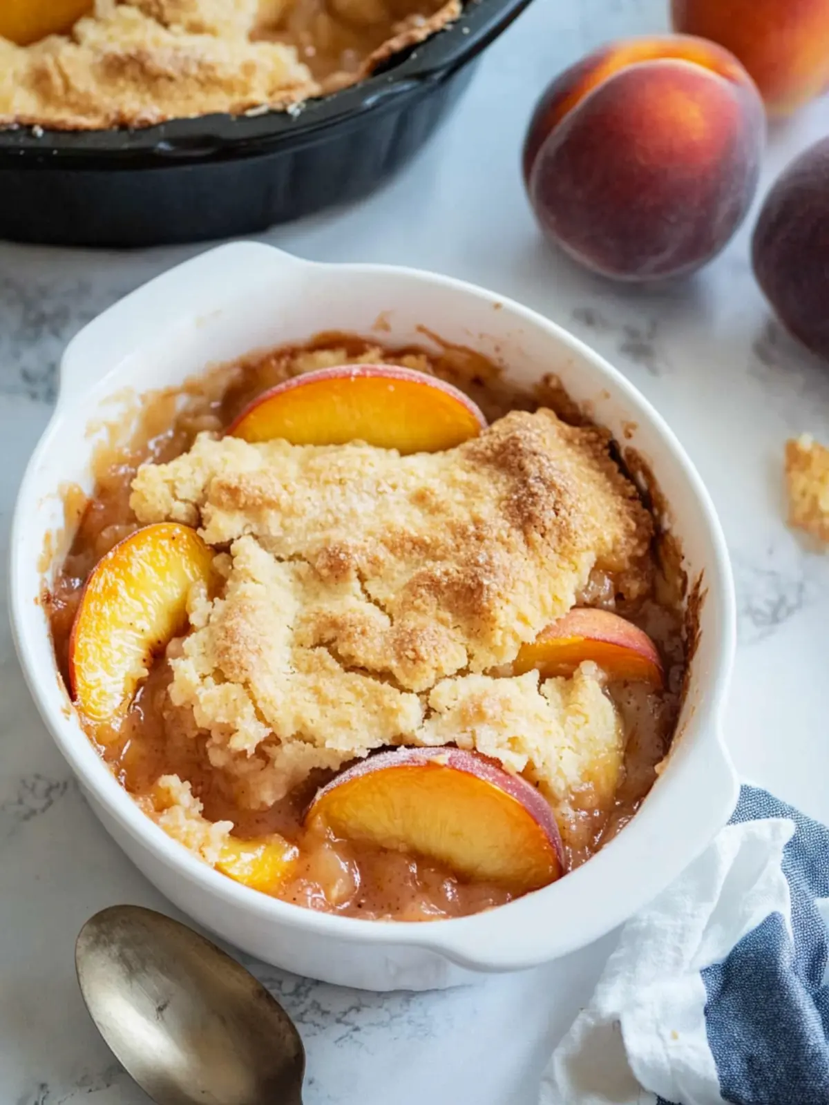 Quick peach cobbler recipe