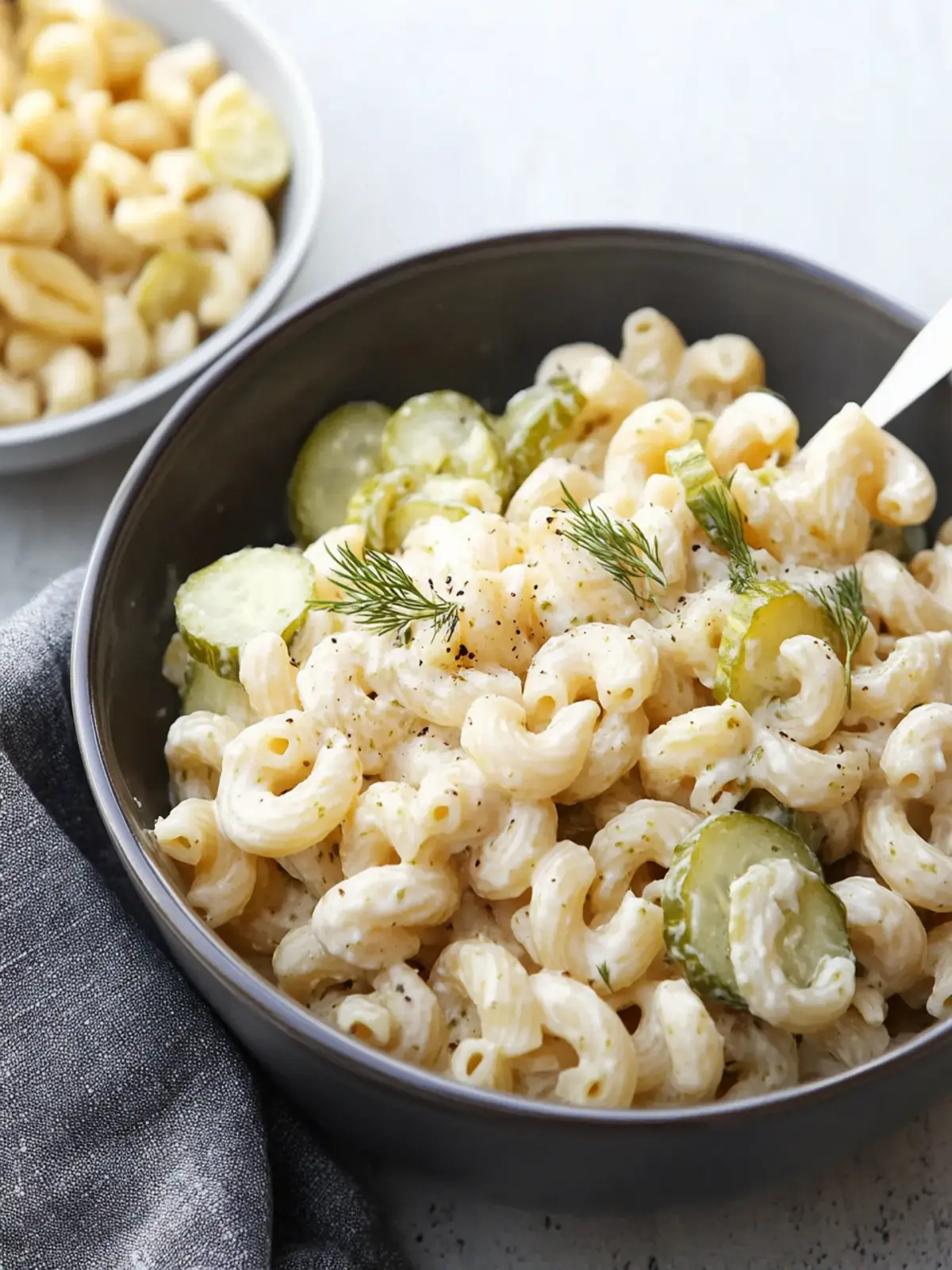 Dill pickle pasta salad recipe