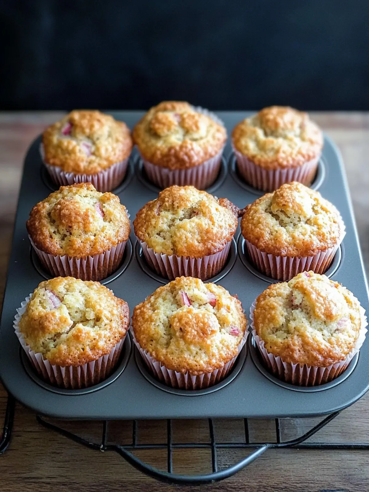 Rhubarb muffins recipe