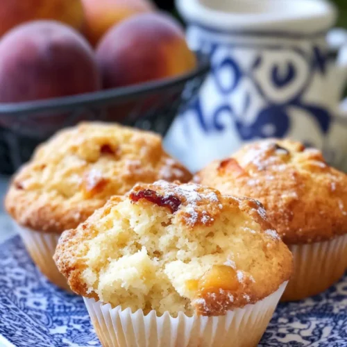 Peach muffins recipe