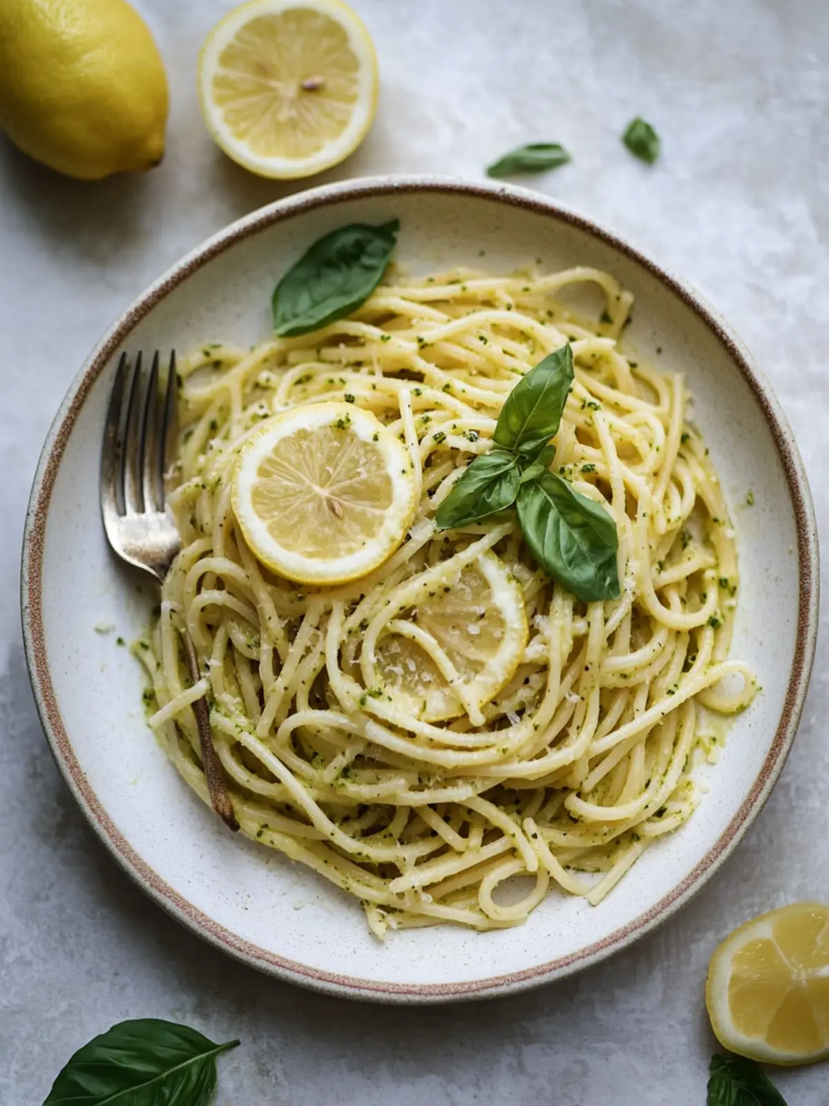 Lemon pesto pasta recipe