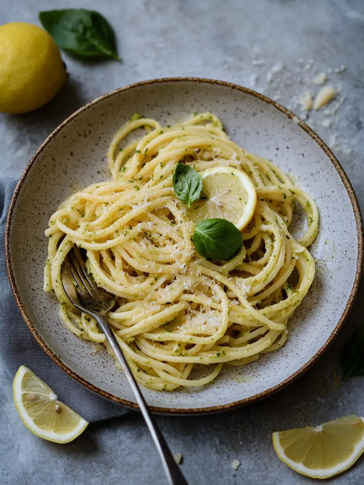 Lemon pesto pasta recipe
