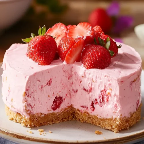 No bake strawberry cheesecake recipe