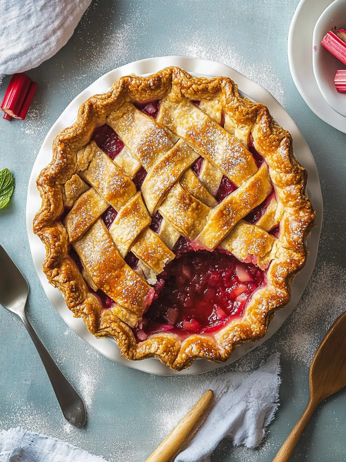 rhubarb pie