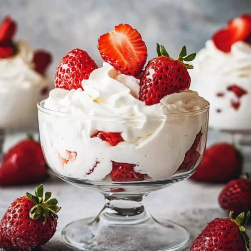 Fresas con crema recipe