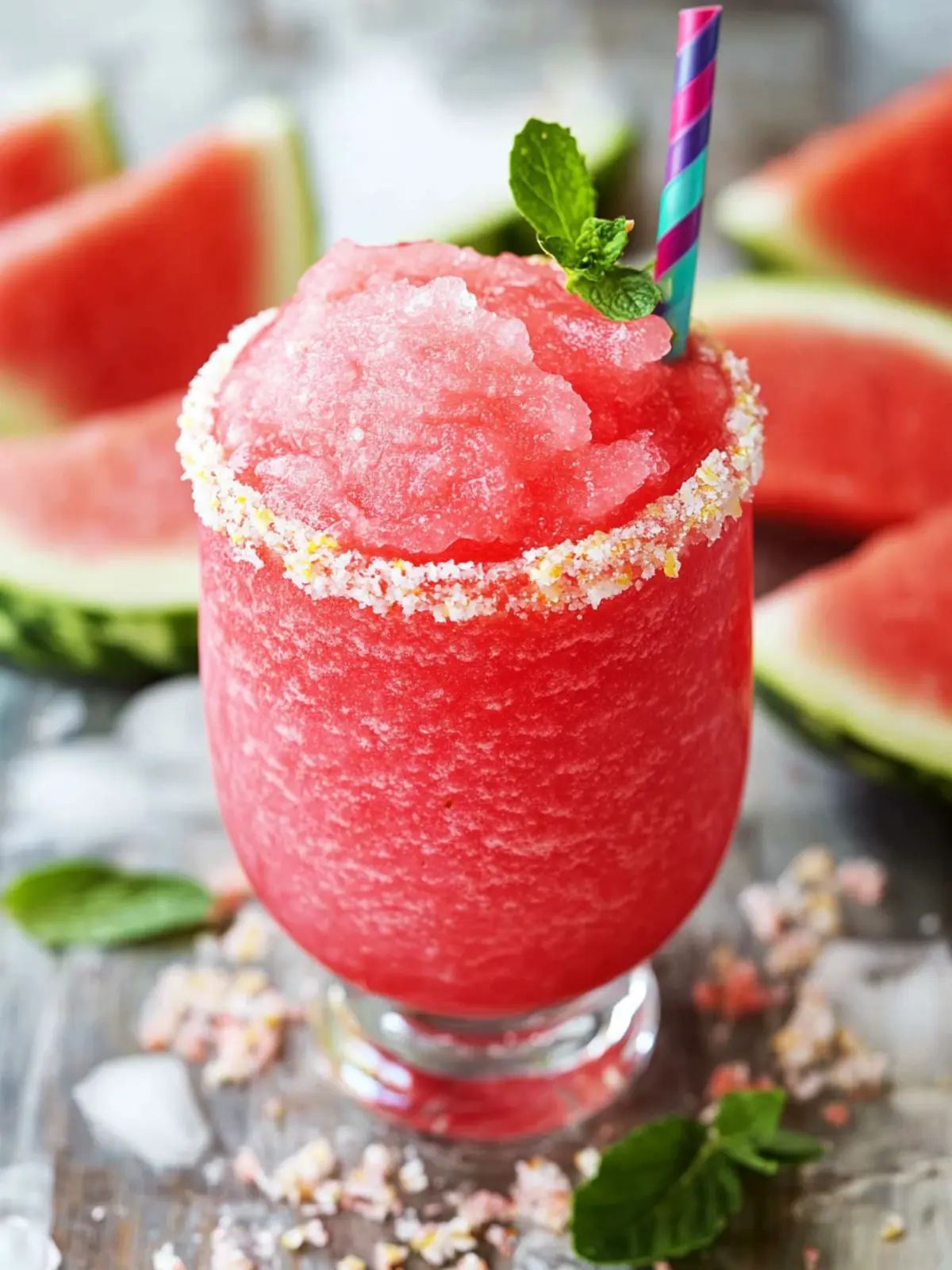 Watermelon slushie recipe