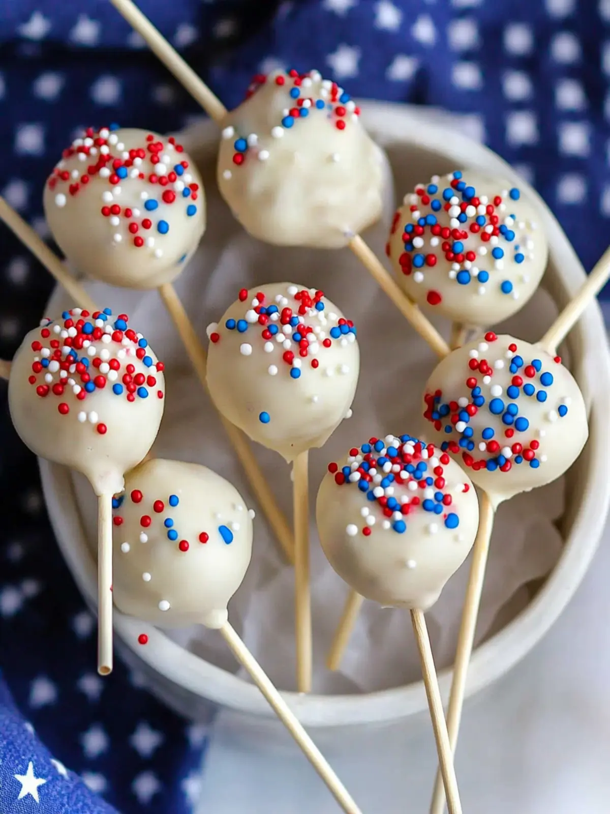 4th of july cake pops recipe