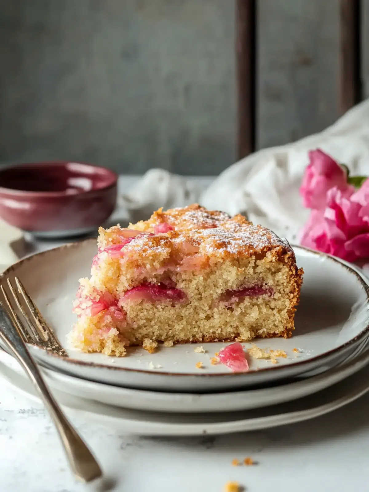 Rhubarb cake recipe