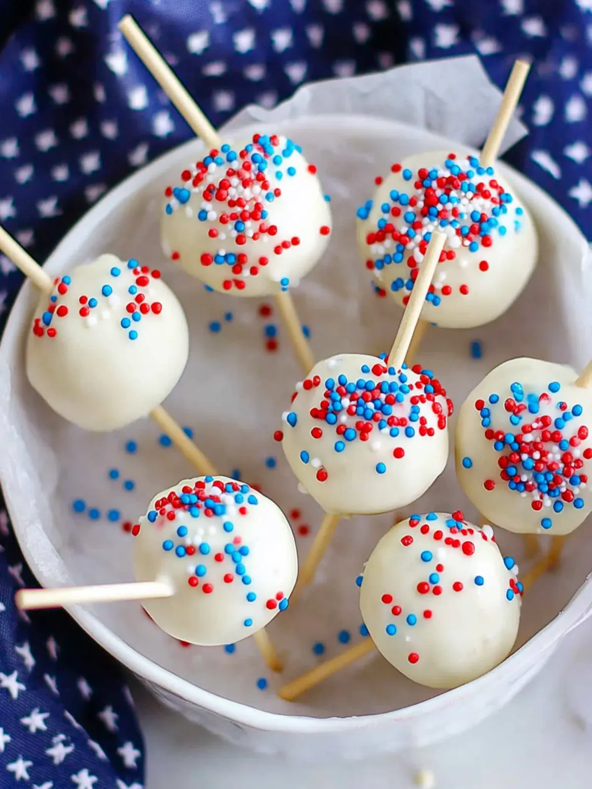 4th of july cake pops recipe