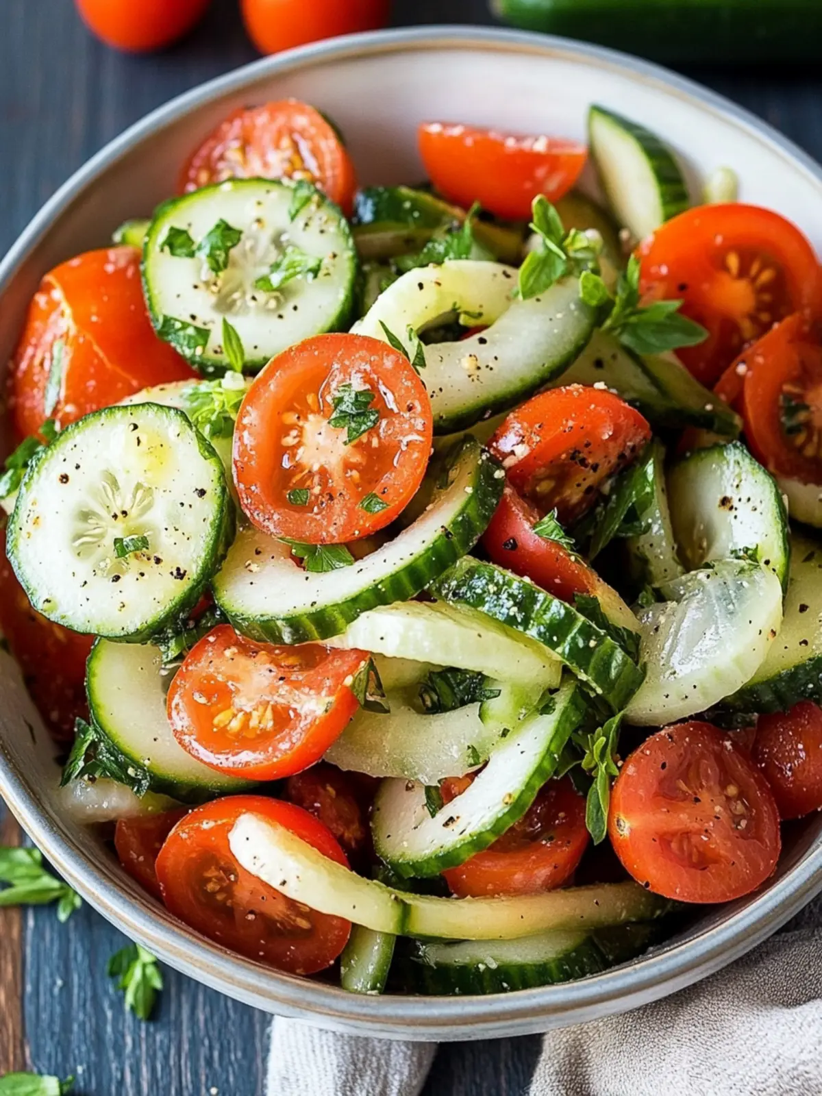 Tomato cucumber salad recipe