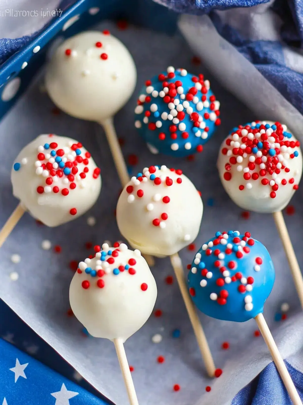 4th of july cake pops recipe