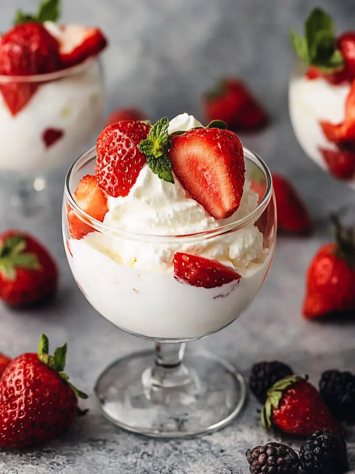 Fresas con crema recipe