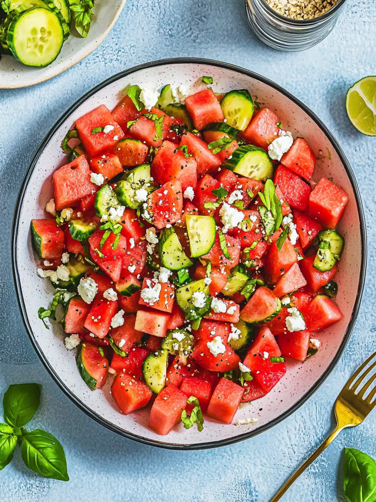 Watermelon salad recipe