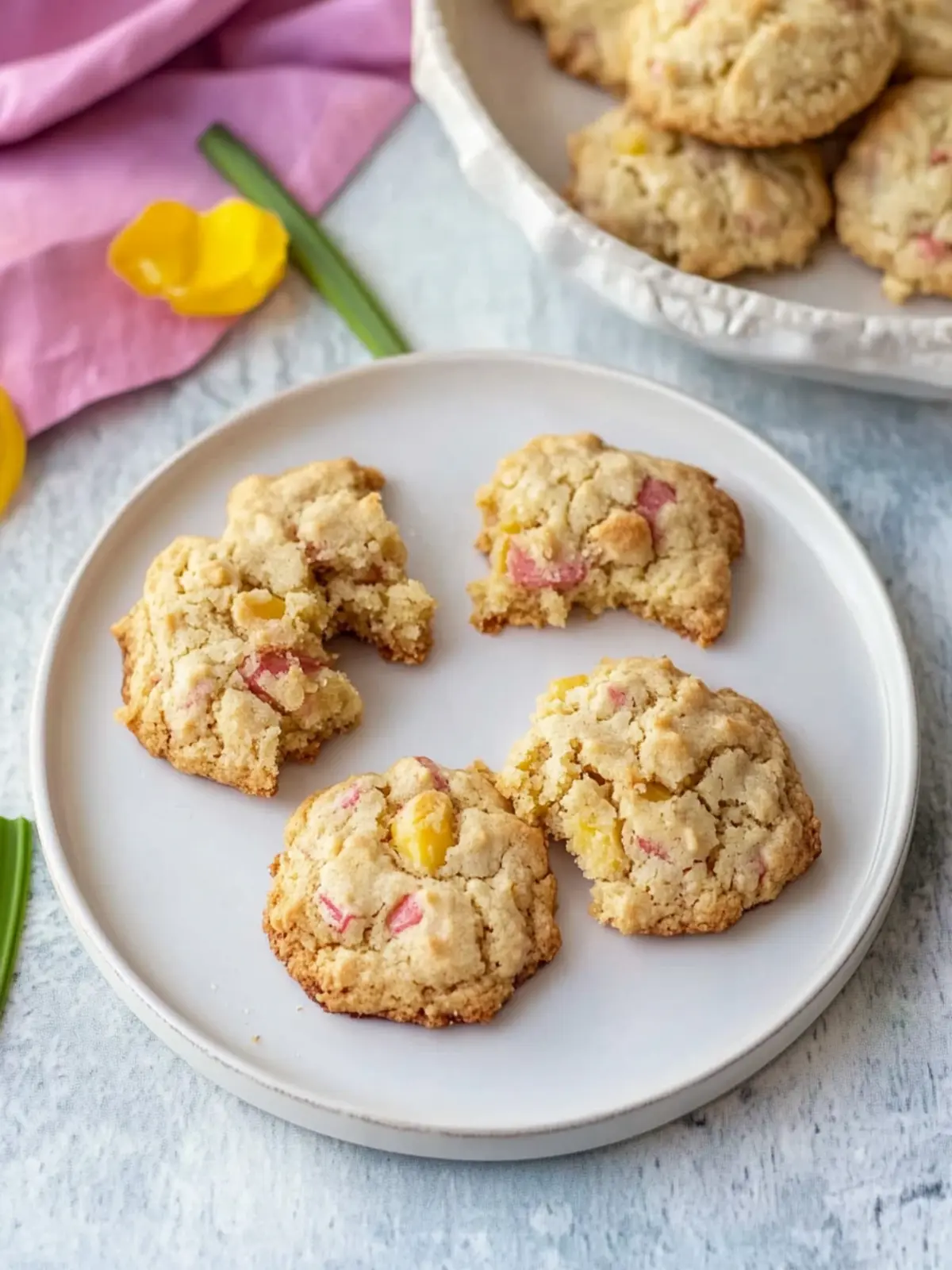 Rhubarb cookies recipe