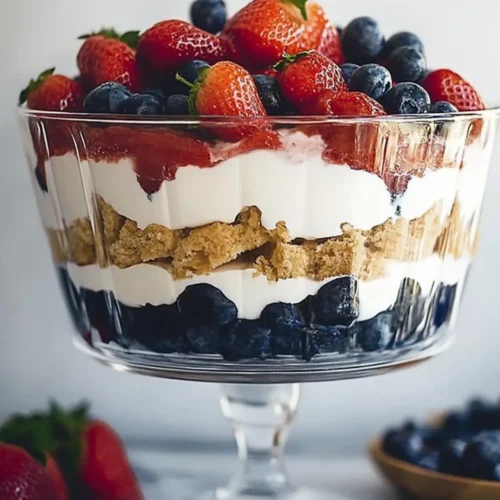 Red white and blue trifle recipe