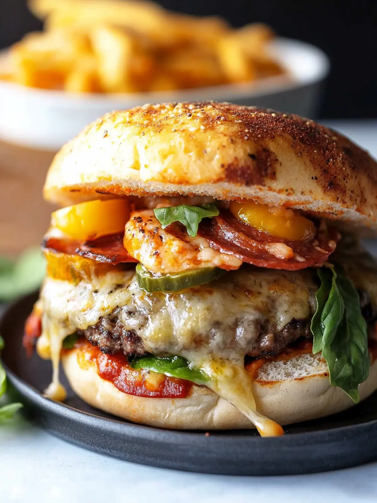 Pizza burger recipe