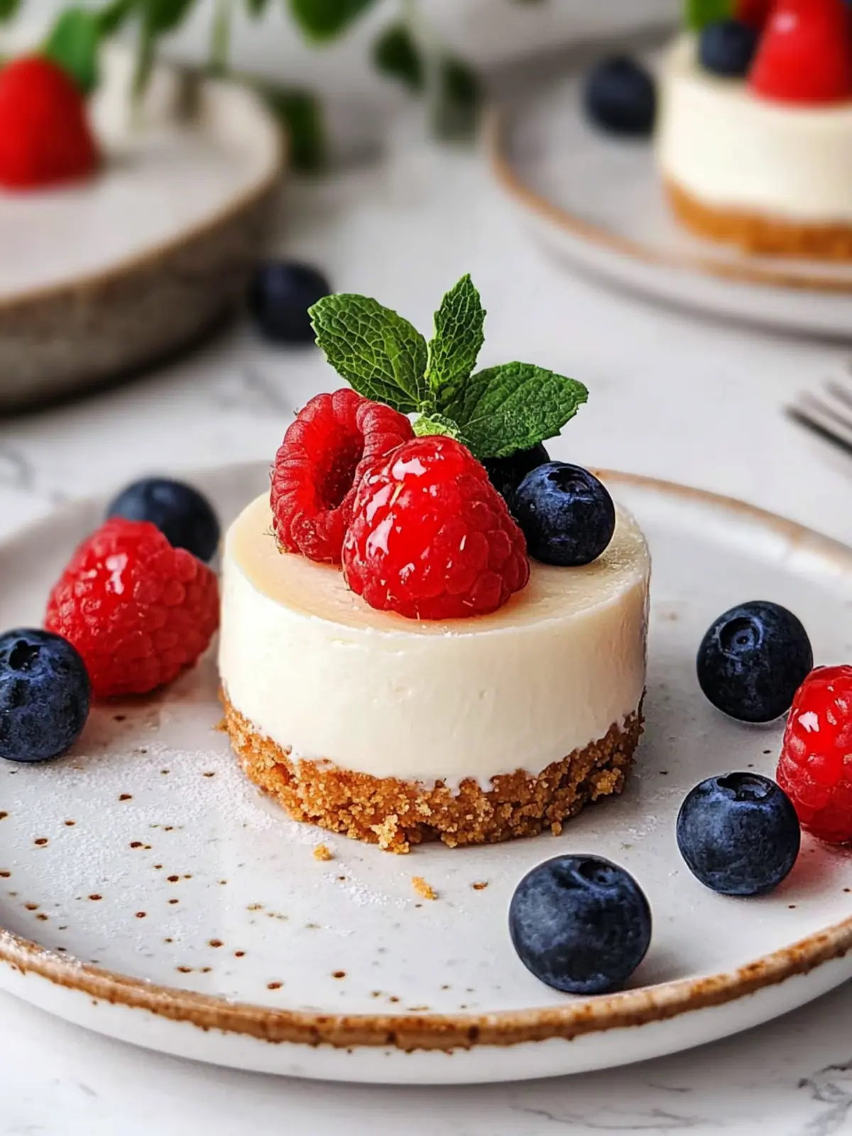 no bake mini cheesecake