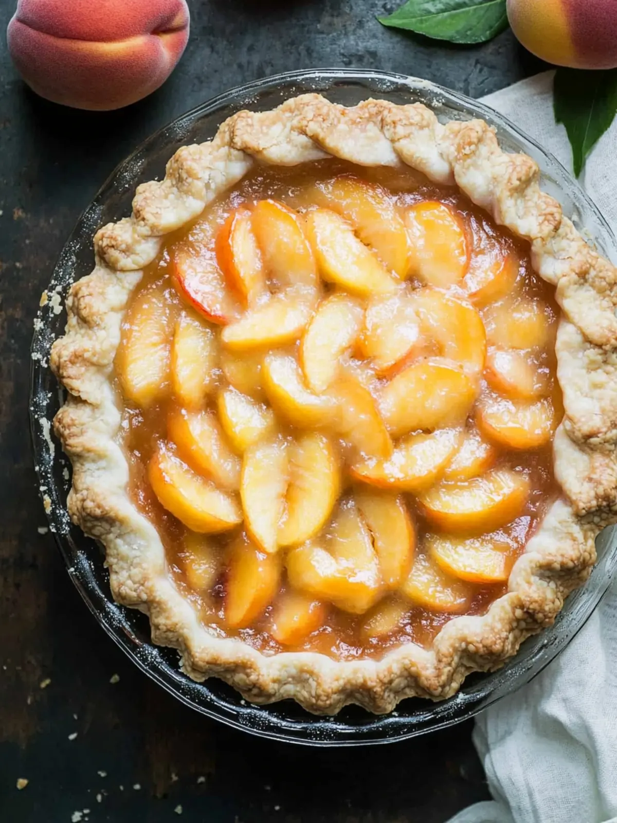 fresh peach pie