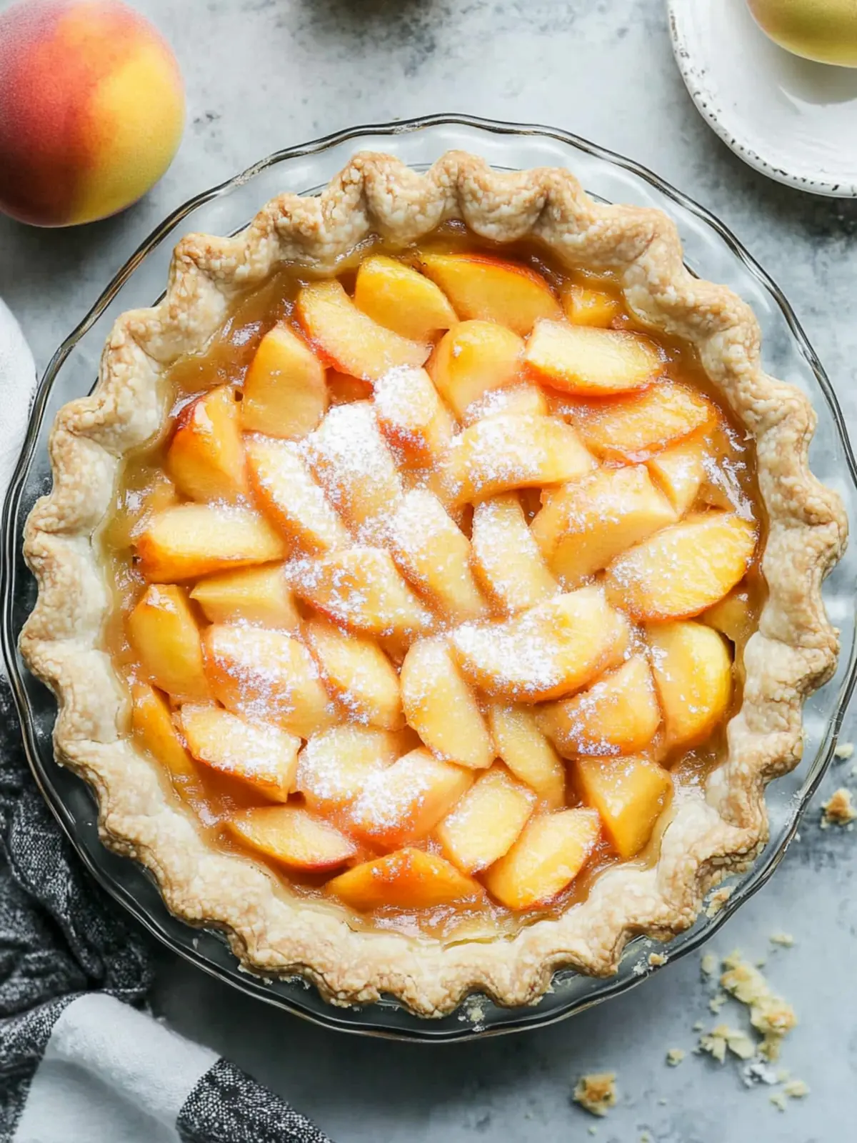fresh peach pie