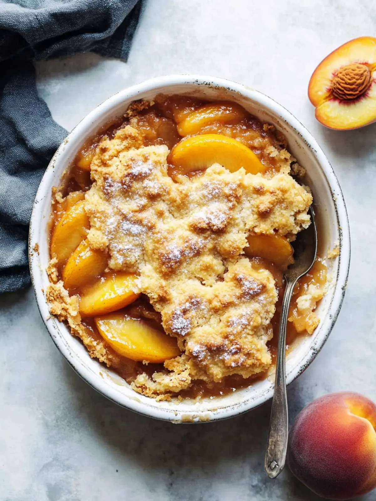 peach cobbler