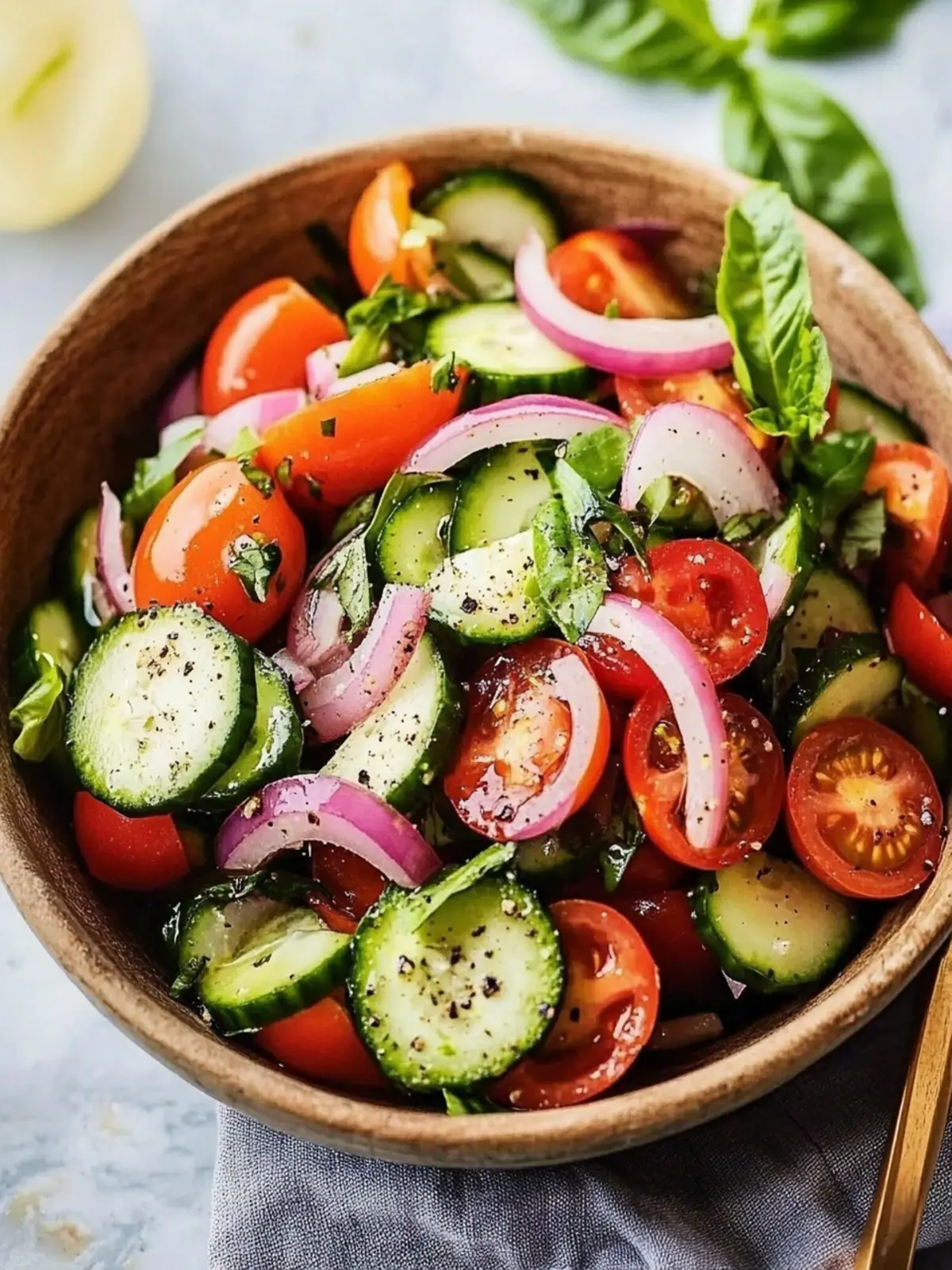 cucumber tomato onion salad