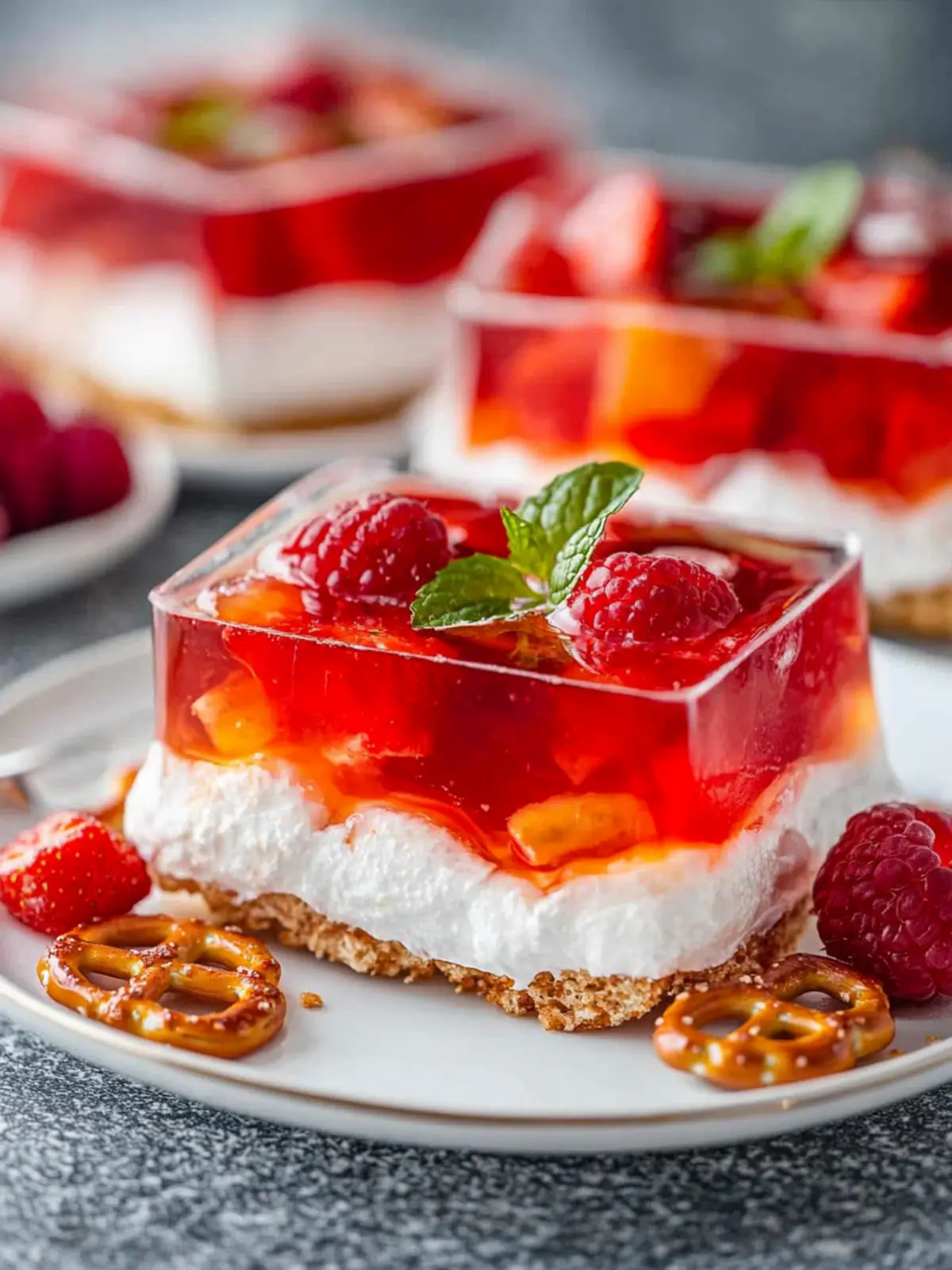 pretzel jello dessert