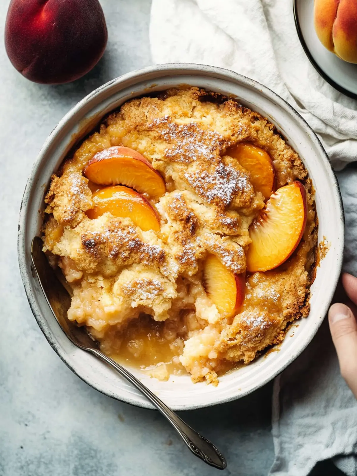 peach cobbler