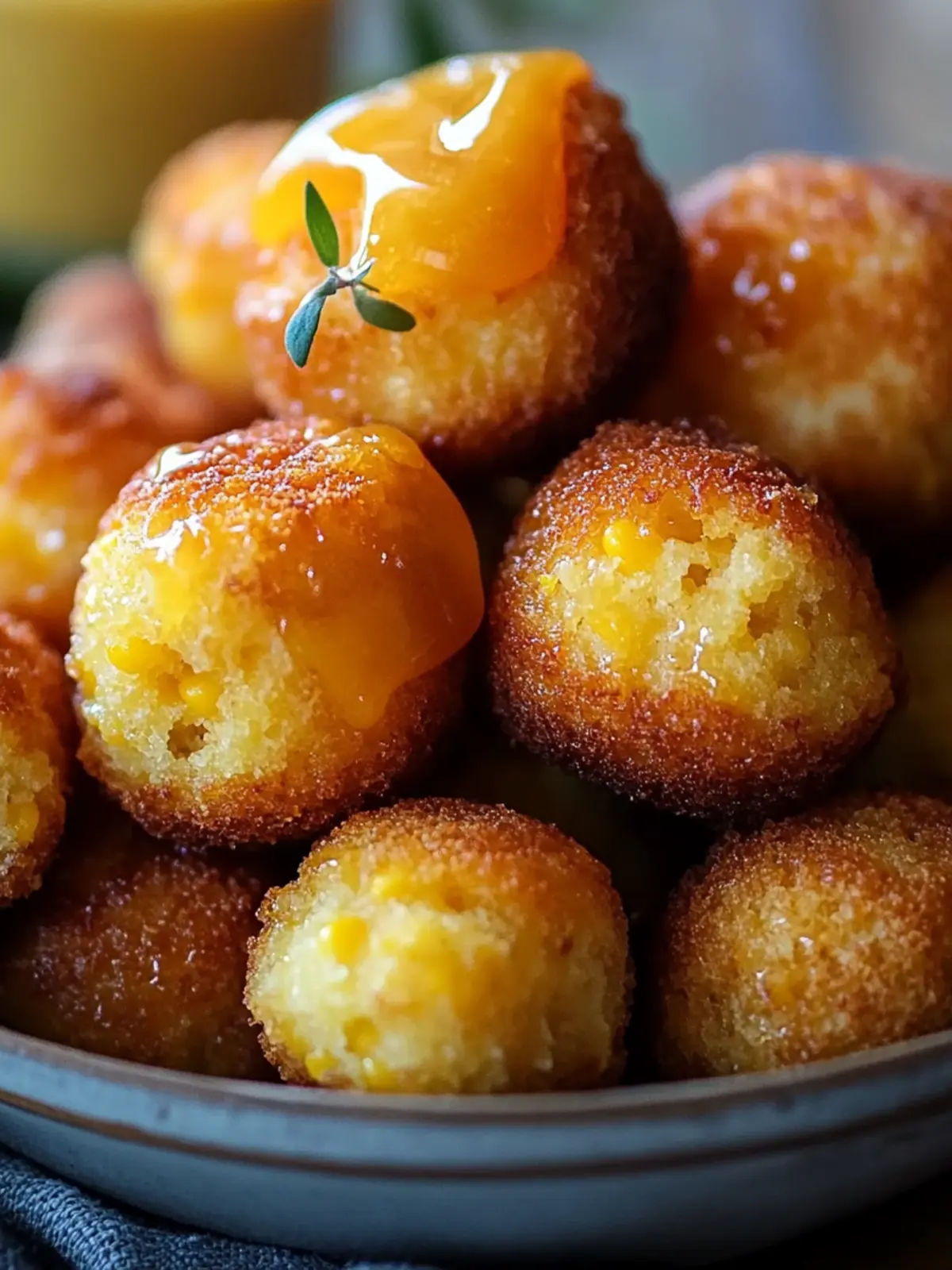 Southern-Style Honey Butter Cornbread Poppers