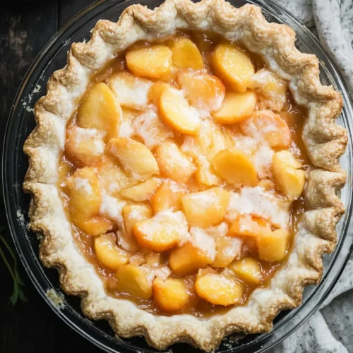 fresh peach pie