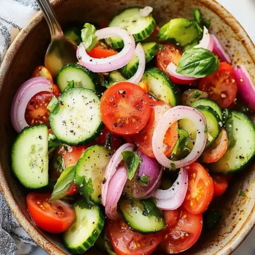 cucumber tomato onion salad
