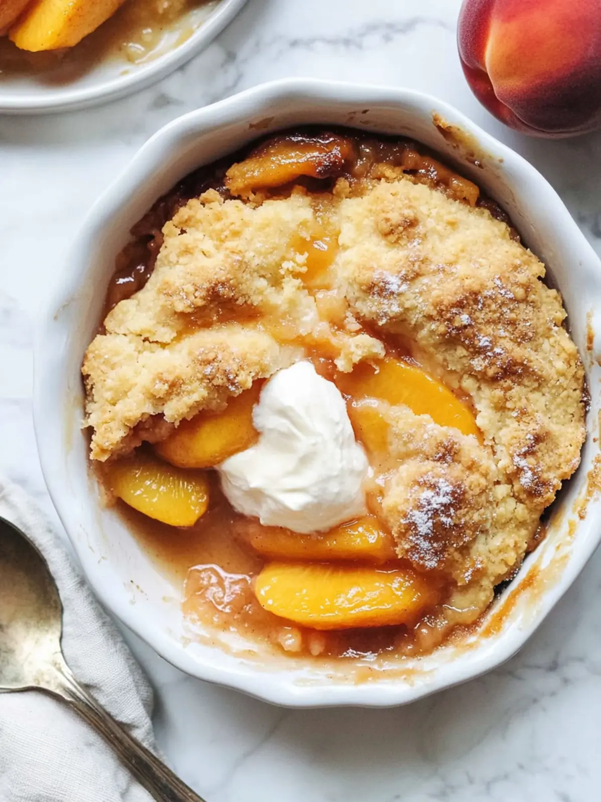 peach cobbler