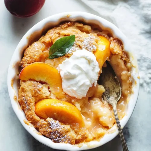 peach cobbler